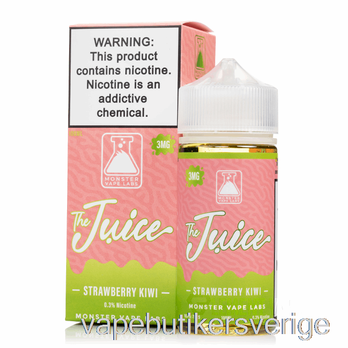 Vape Sverige Jordgubbskiwi - Juicen - 100ml 0mg